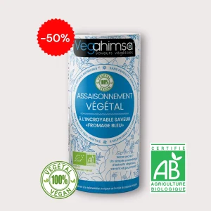 Assaisonnement vegahimsa 55g fromage bleu Vegahimsa Assaisonnement Végétal saveurs Blue Cheese 55g BIO