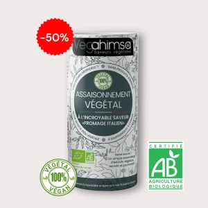Assaisonnement vegahimsa 55g fromage italien Vegahimsa Assaisonnement Végétal saveurs Fromage Italien 55g BIO