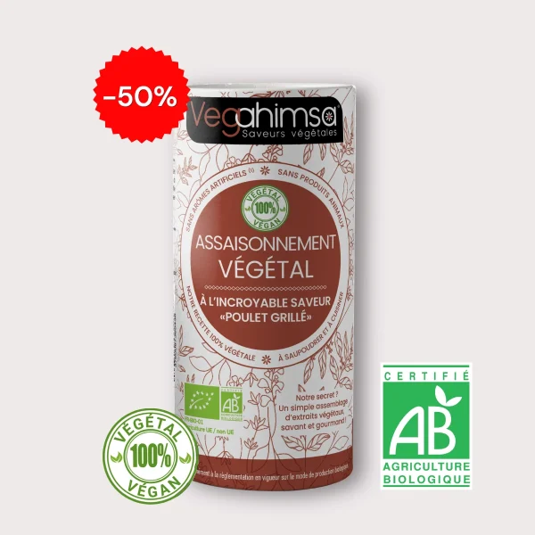 Vegahimsa - Assaisonnement Végétal saveurs Poulet Grillé 55g BIO