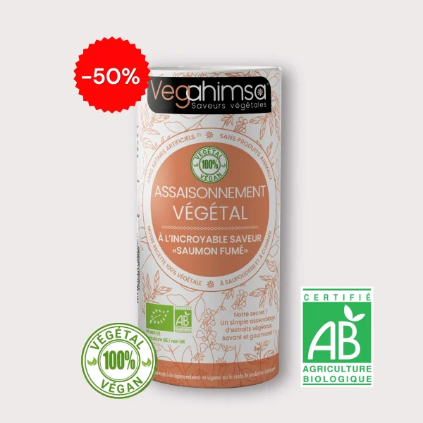 Vegahimsa Assaisonnement Végétal saveurs Saumon Fumé 55g BIO